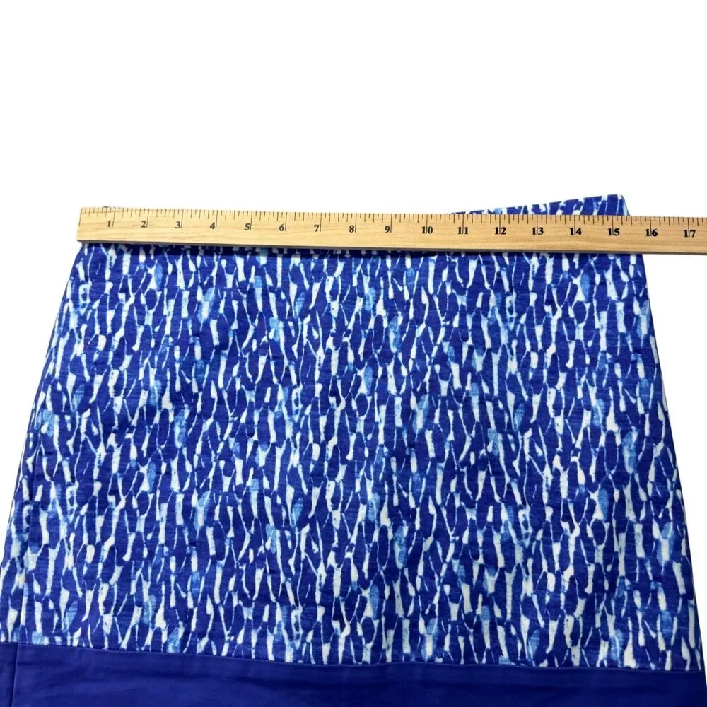 Michael Kors Skirt Women's 6 Blue Mini LOT of 2 Cotton Blend Back Zip Lined Cute